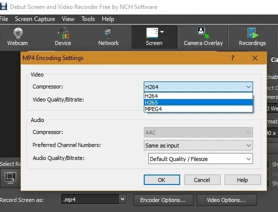 Windows10-Screen-Recorder-Encoder.jpg كيفية تسجيل الشاشة في Windows 10