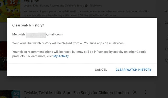 YouTube-Computer-Clear-All-History-Confirm.jpg كيفية الإيقاف المؤقت ومسح سجل YouTube