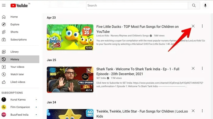 YouTube-Computer-History-Clear-One.jpg كيفية الإيقاف المؤقت ومسح سجل YouTube