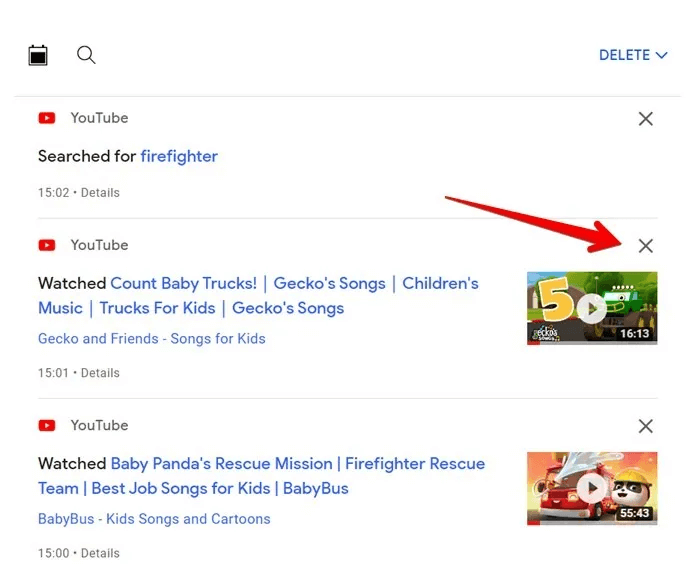 YouTube-Computer-My-Actitivity-Clear.jpg كيفية الإيقاف المؤقت ومسح سجل YouTube