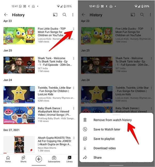 YouTube-Mobile-View-WatchHistory.jpg كيفية الإيقاف المؤقت ومسح سجل YouTube