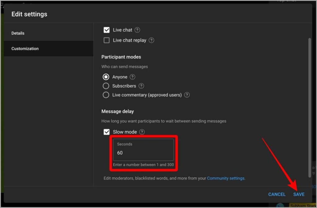YouTube-Studio-Slow-Mode-Settings-Web-1024x672-1 كيفية تمكين الوضع البطيء على الدردشة المباشرة على YouTube