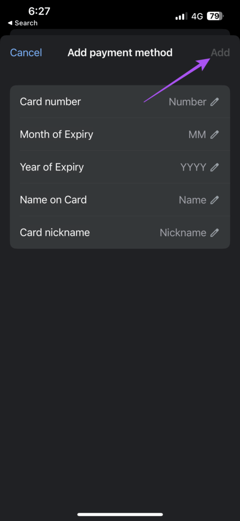add-card-number-in-chrome-on-iphone-473x1024-1 كيفية إضافة طريقة دفع في Google Chrome على سطح المكتب والجوال