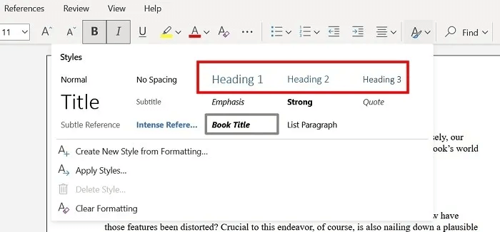 كيفية إضافة جدول محتويات في Microsoft Word - %categories