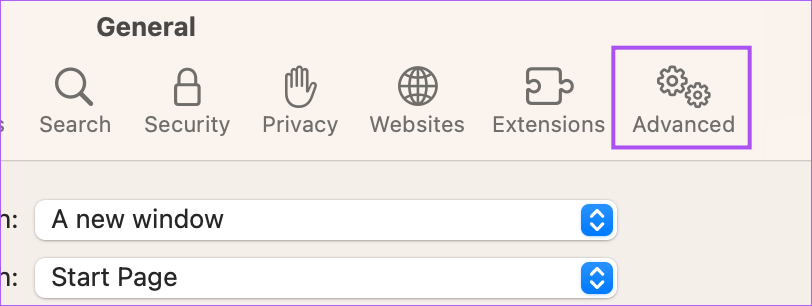 advanced-safari-settings-mac أفضل 9 إصلاحات لعدم تنزيل الملفات Safari على نظام Mac