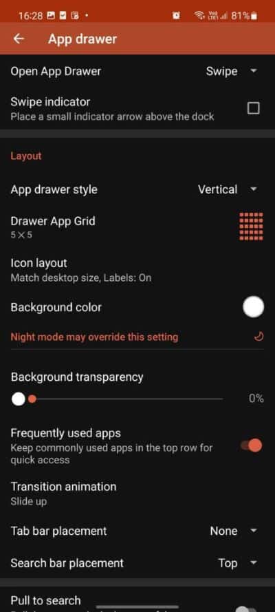 app-drawer-editing-in-nova-change-app-drawer-on-samsung-galaxy-phone-461x1024-1 أفضل 3 طرق لتغيير درج التطبيقات على هواتف Samsung Galaxy