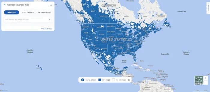 att-coverage-map 7 أسباب لـ “No Service” على iPhone