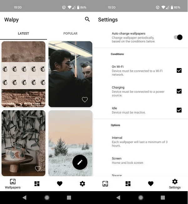 best-changing-wallpaper-apps-android-walpy.jpg 10 تطبيقات لتغيير خلفيات شاشة Android وجعله متميزًا