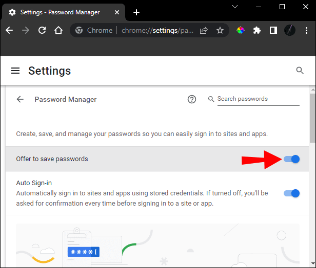 chrome-6-1 كيفية منع Chrome من طلب حفظ كلمة المرور