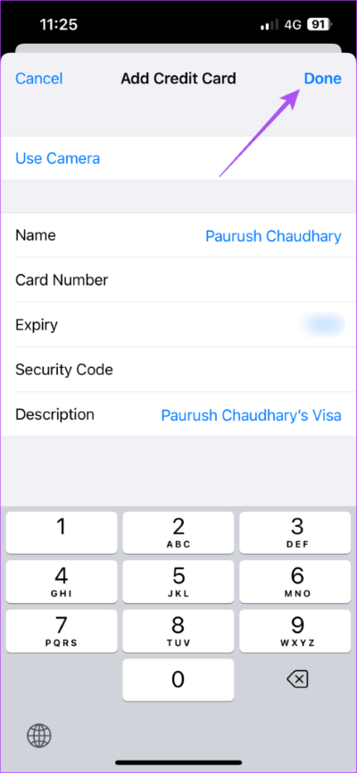 كيفية إضافة بطاقة ائتمان في Safari على iPhone و iPad و Mac - %categories