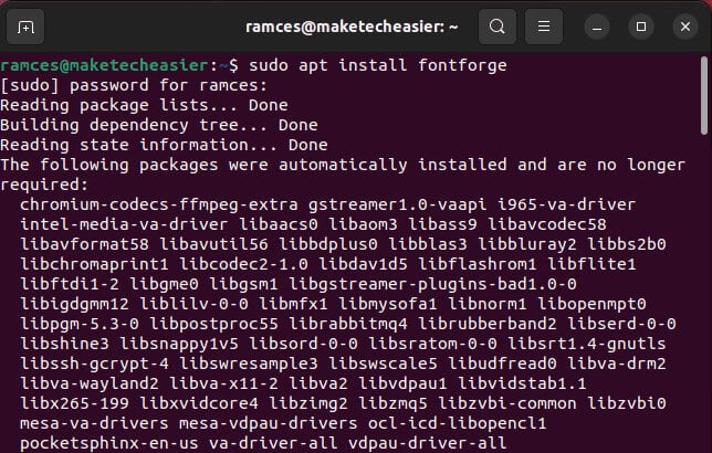 كيفية تحويل الخطوط إلى تنسيق ttf. في Ubuntu - %categories