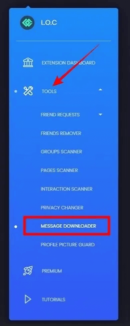 delete-facebook-messages-loc-options.jpg كيفية حذف رسائل Facebook Messenger بشكل جماعي