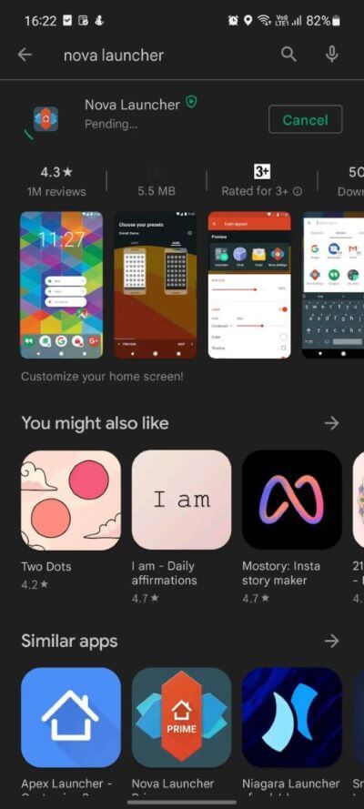 download-nova-change-app-drawer-on-samsung-galaxy-phone-461x1024-1 أفضل 3 طرق لتغيير درج التطبيقات على هواتف Samsung Galaxy