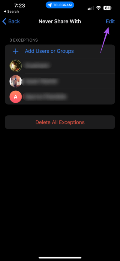 edit-hidden-contacts-profile-picture-settings-telegram-iphone-473x1024-1 كيفية إخفاء صورة ملف تعريف من سطح مكتب وجوال لجهات اتصال محددة على Telegram
