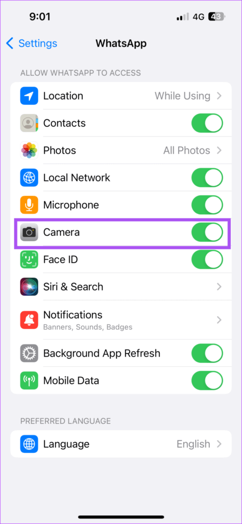 أفضل 7 إصلاحات لعدم عمل الكاميرا الأمامية لمكالمات فيديو WhatsApp على iPhone - %categories