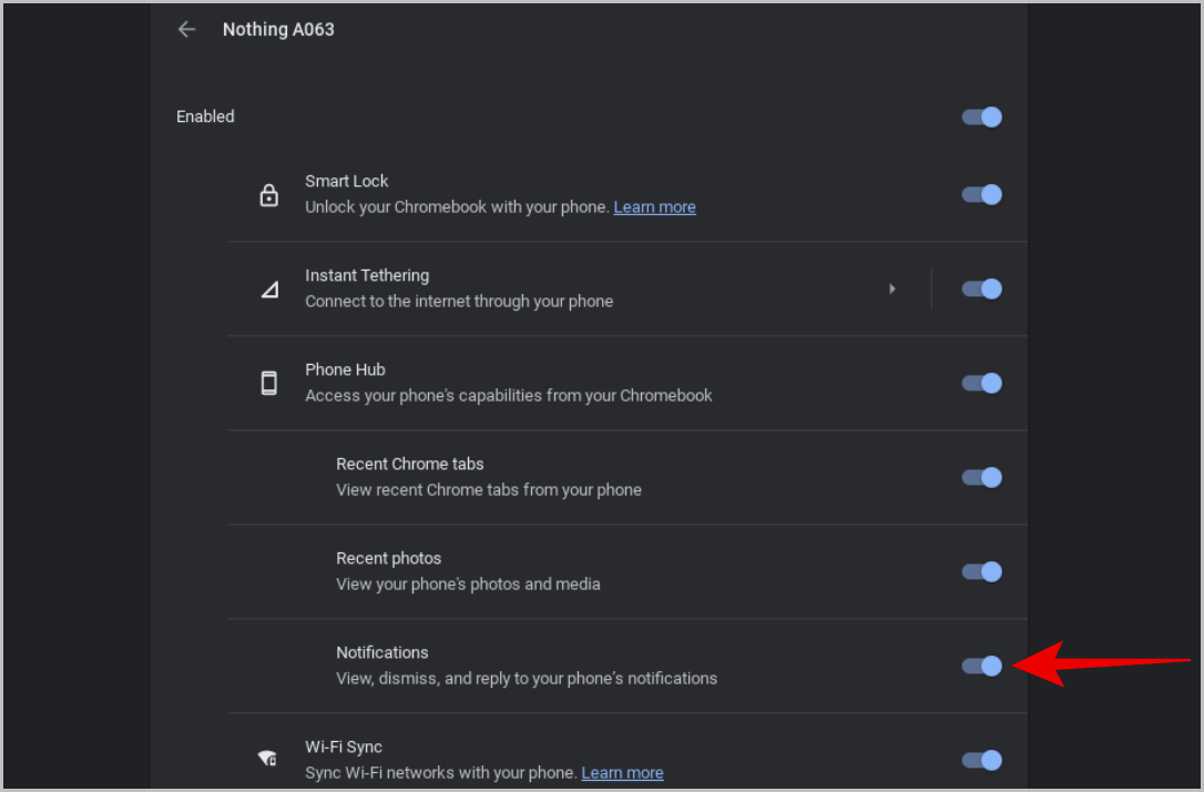 enabling-phone-notifications-on-ChromeOS 8 ميزات فريدة لتكامل نظام التشغيل ChromeOS ونظام Android