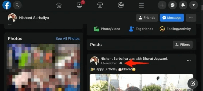 facebook-post-shared-with-friends.jpeg 3 طرق لمعرفة من حذفك أو حظرك على Facebook