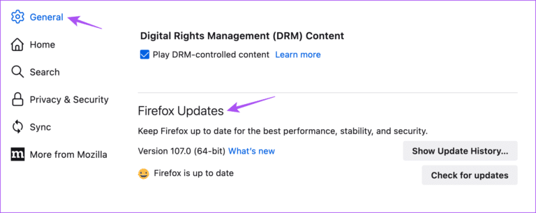 firefox-updates-mac-768x305-1 أفضل 7 إصلاحات لعدم تشغيل مقاطع فيديو YouTube على نظام Mac