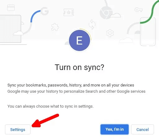 google chrome turn on sync 2.jpg - كيفية إعداد المزامنة في Google Chrome للوصول إلى بياناتك عبر الأجهزة