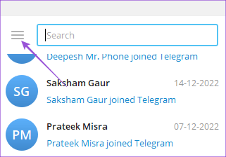 hamburger-menu-telegram-windows كيفية إخفاء صورة ملف تعريف من سطح مكتب وجوال لجهات اتصال محددة على Telegram
