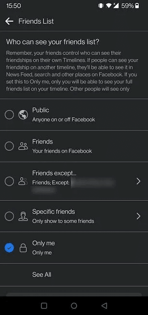 hide-facebook-friends-list-mobile-options.jpg كيف تخفي قائمة أصدقائك على Facebook عن الآخرين