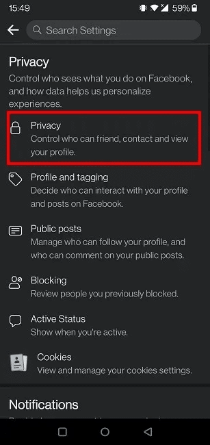 hide-facebook-friends-list-mobile-privacy.jpg كيف تخفي قائمة أصدقائك على Facebook عن الآخرين