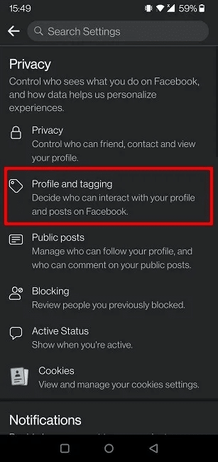hide-facebook-friends-list-mobile-profile-tagging.jpg كيف تخفي قائمة أصدقائك على Facebook عن الآخرين