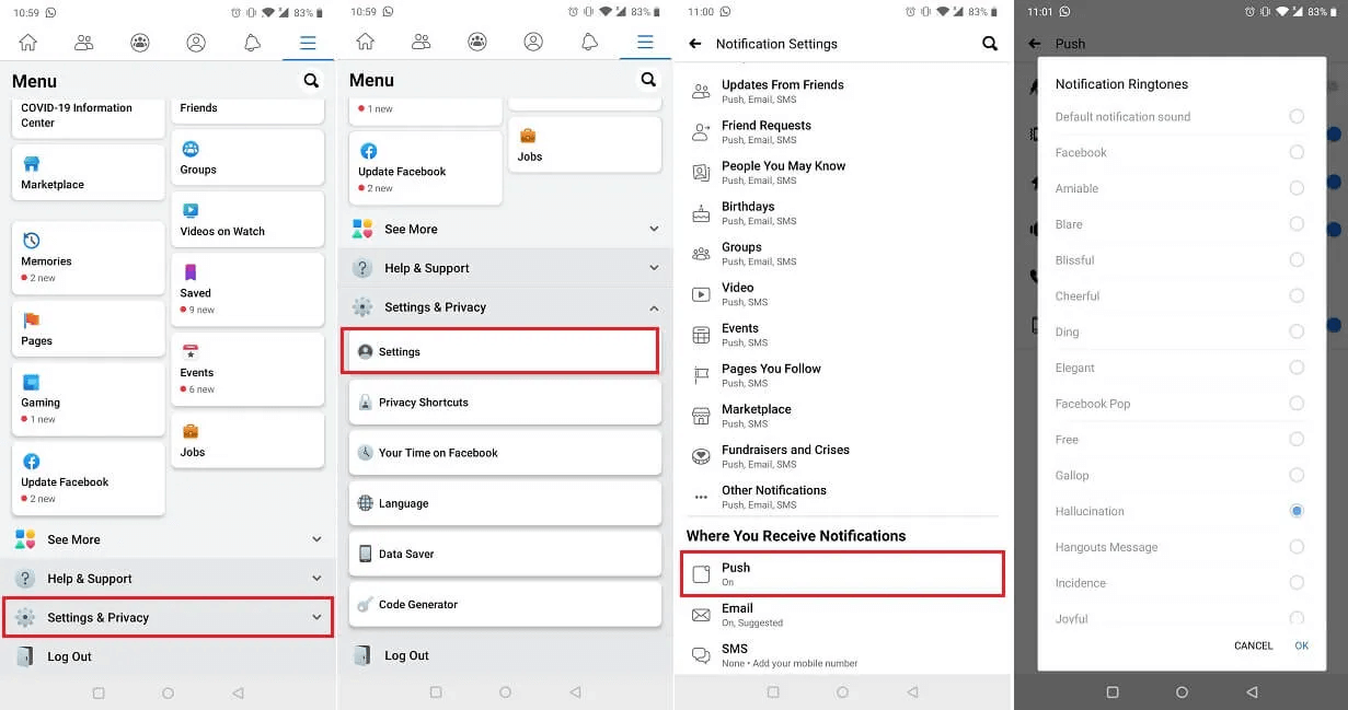 how-to-change-notification-sounds-facebook-app.jpg كيفية تغيير صوت الإشعارات على هاتف Android