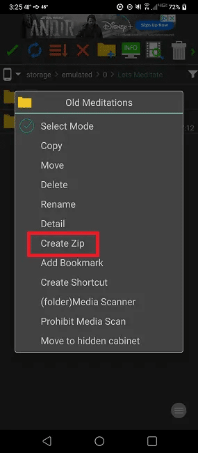how-to-compress-and-extract-files-on-android-7zip-compress.png كيفية ضغط واستخراج الملفات على Android باستخدام ZArchiver