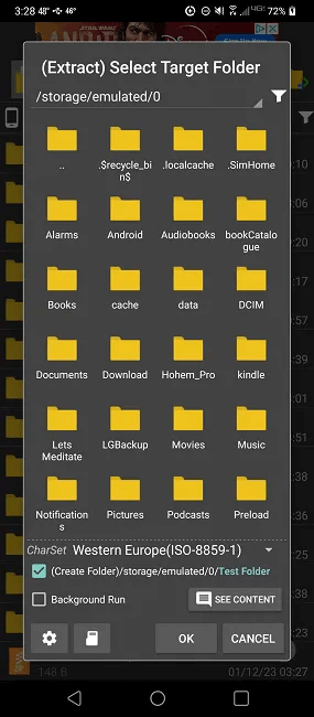 how-to-compress-and-extract-files-on-android-7zip-extract-choose.png كيفية ضغط واستخراج الملفات على Android باستخدام ZArchiver