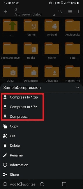 how-to-compress-and-extract-files-on-android-using-zarchiver-compress.jpg كيفية ضغط واستخراج الملفات على Android باستخدام ZArchiver