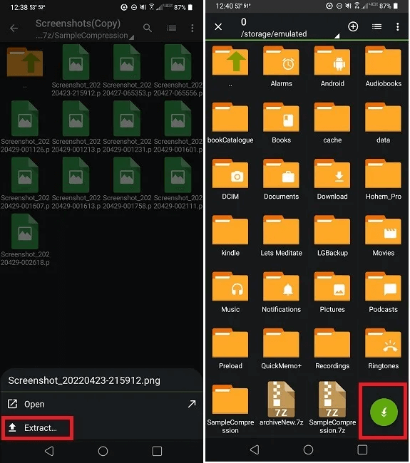 how-to-compress-and-extract-files-on-android-using-zarchiver-extract-single.jpg كيفية ضغط واستخراج الملفات على Android باستخدام ZArchiver