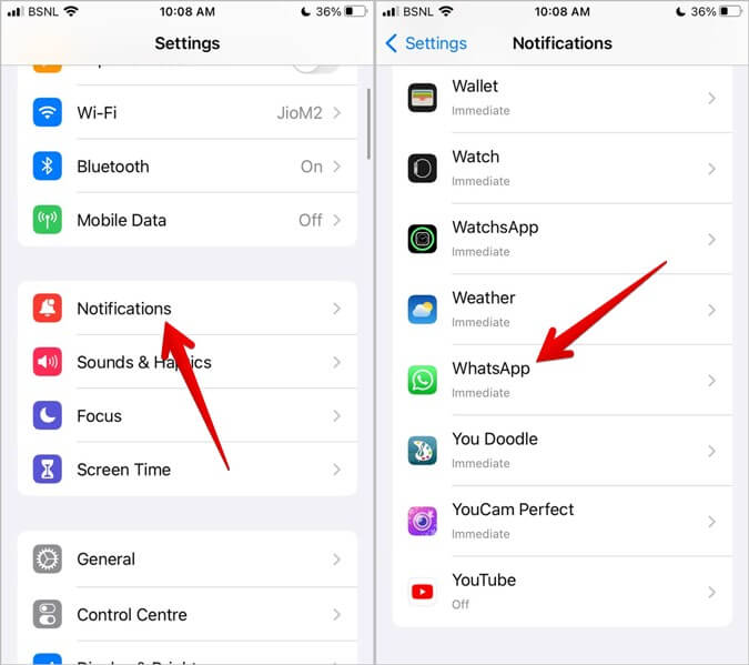 iPhone-app-whatsapp كيفية إلغاء كتم صوت الدردشات والحالة والمكالمات على WhatsApp