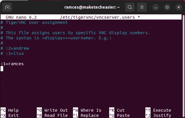 install-vnc-server-ubuntu-09-new-user-added.png كيفية إعداد خادم VNC في Ubuntu