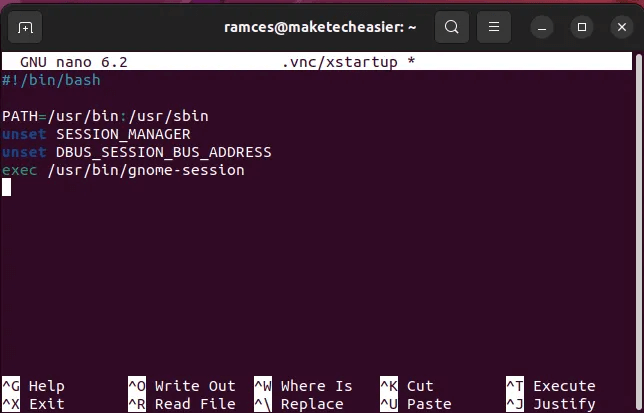 install-vnc-server-ubuntu-11-basic-vnc-xstartup.png كيفية إعداد خادم VNC في Ubuntu