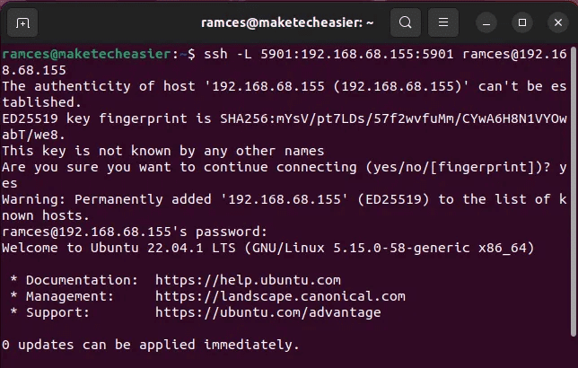 install-vnc-server-ubuntu-18-create-ssh-tunnel.png كيفية إعداد خادم VNC في Ubuntu