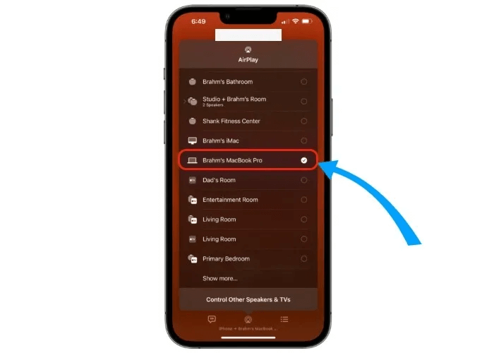 iphone-playback-destination.jpg كيفية عمل AirPlay على Mac من iPhone