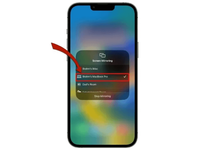 iphone-screen-mirroring-2.jpg كيفية عمل AirPlay على Mac من iPhone