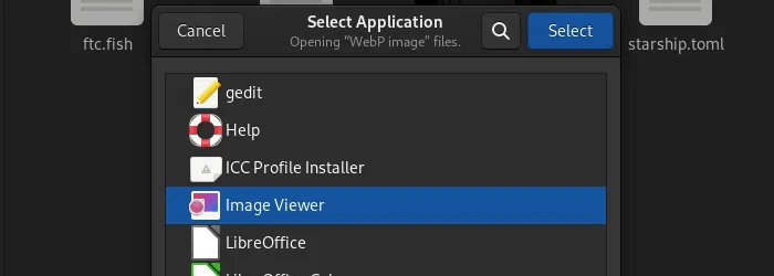 linuxwebp-imageviewer.png كيفية عرض صور WebP على Linux