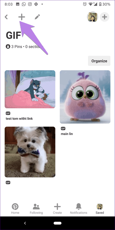 move-section-in-pinterest-4_935adec67b324b146ff212ec4c69054f كيفية نقل القسم إلى لوحة جديدة في Pinterest