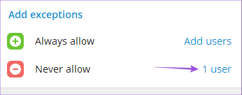 never-allow-profile-picture-settings-telegram-windows كيفية إخفاء صورة ملف تعريف من سطح مكتب وجوال لجهات اتصال محددة على Telegram