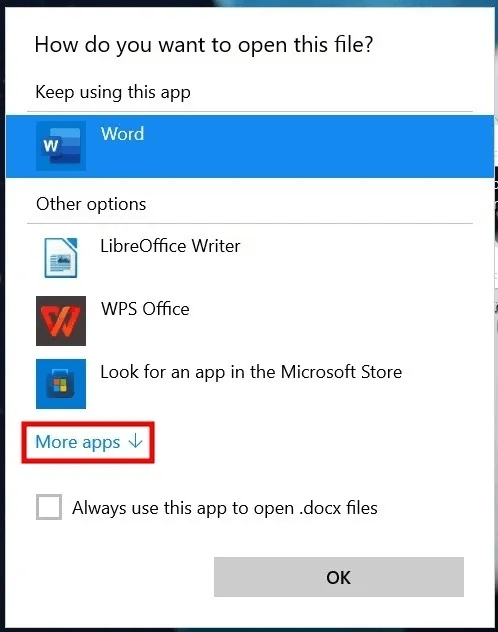 open-docx-no-word-more-apps-win.jpg كيفية فتح ملف DOCX بدون Microsoft Office