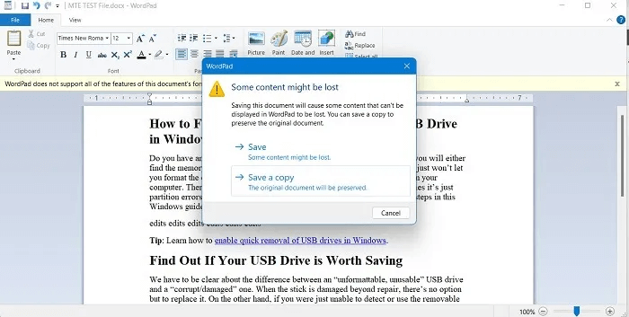 open-docx-no-word-wordpad-save.jpg كيفية فتح ملف DOCX بدون Microsoft Office