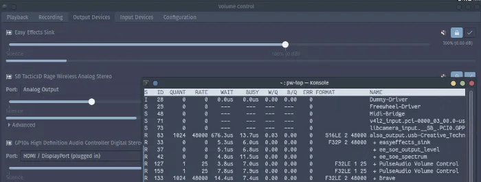 pipewire-control.png كيفية تثبيت وتكوين PipeWire في Linux