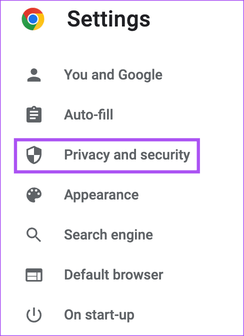 privacy-and-security-chrome-settings أفضل 7 إصلاحات لعدم تحميل Microsoft OneDrive في المتصفح على Windows 11