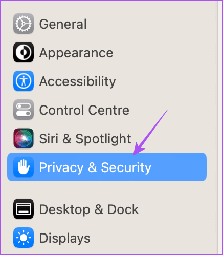 privacy-and-security-settings-mac أفضل 9 إصلاحات لعدم تنزيل الملفات Safari على نظام Mac