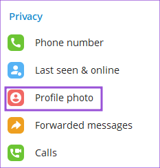 prpfile-photo-privacy-settings-telegram-windows كيفية إخفاء صورة ملف تعريف من سطح مكتب وجوال لجهات اتصال محددة على Telegram