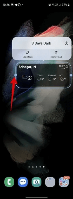 samsung-resize-widget-2.jpg 20 نصيحة من أجل تخصيص الشاشة الرئيسية على هواتف Samsung