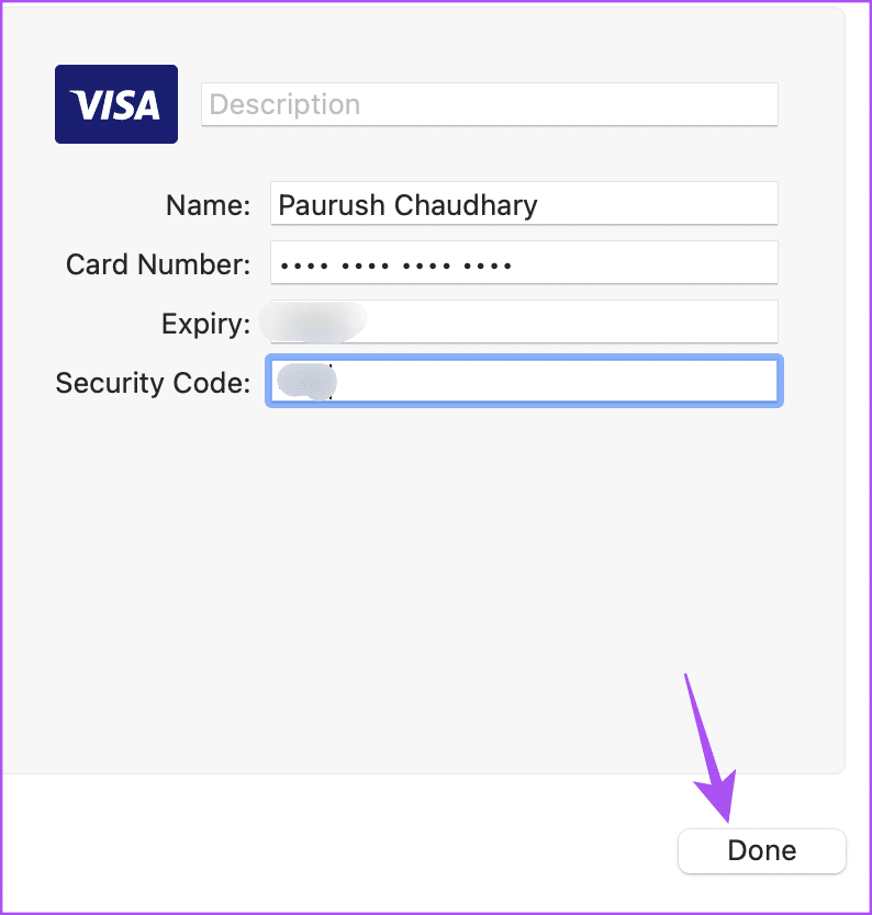 save-credit-card-in-safari-on-mac كيفية إضافة بطاقة ائتمان في Safari على iPhone و iPad و Mac