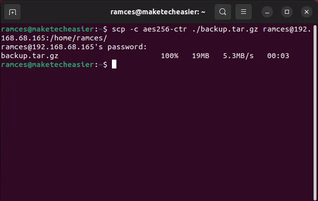scp-transfer-linux-13-change-default-cipher.png كيفية نقل الملفات بأمان في Linux باستخدام SCP